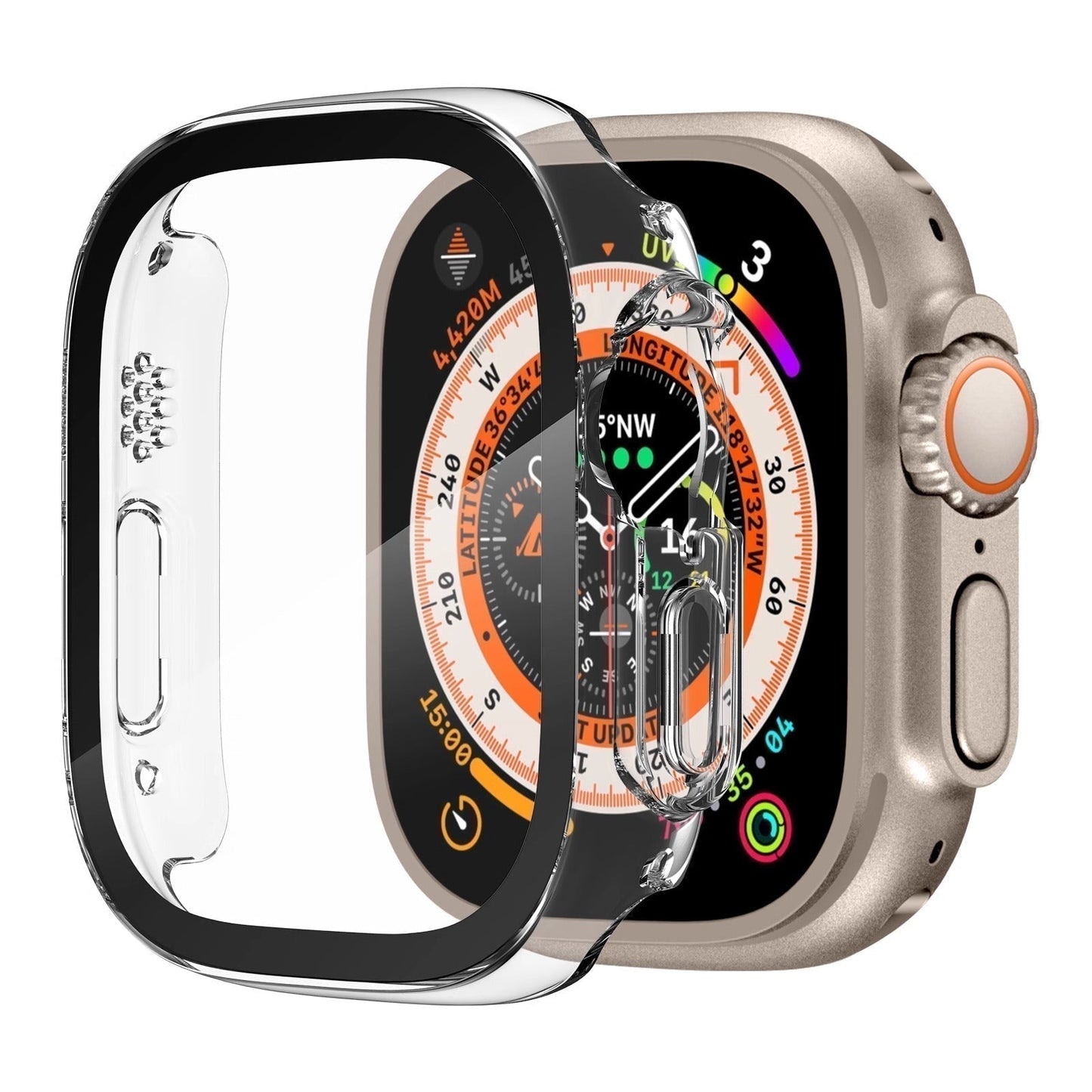 Durable Apple Watch Ultra Cover With Clear Protector