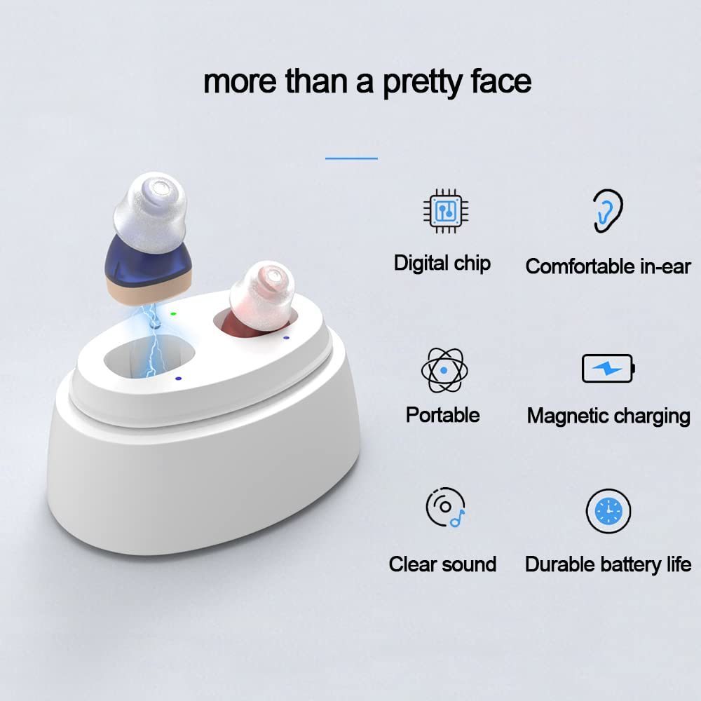 Hearing Amplifier Aid Rechargeable For Seniors Inner-ear