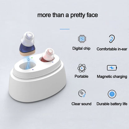 Hearing Amplifier Aid Rechargeable For Seniors Inner-ear