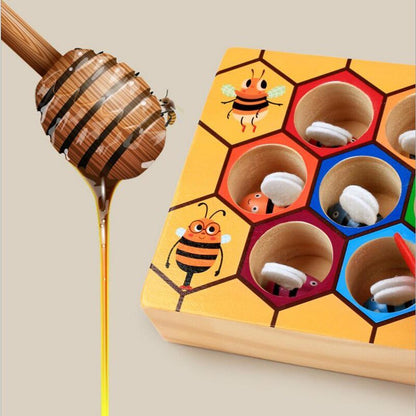 Montessori Educational Industrious Little Bees Kids Wooden Toys For Children