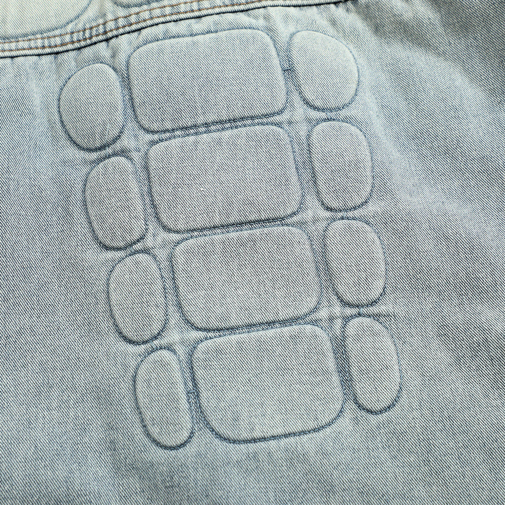 Men's Classic Denim Jacket with Patch Detail