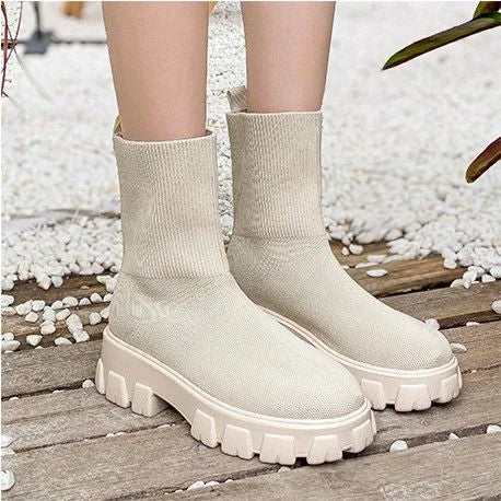 Cozy Cable Knit Ankle Boot Socks