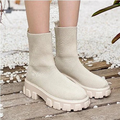 Cozy Cable Knit Ankle Boot Socks