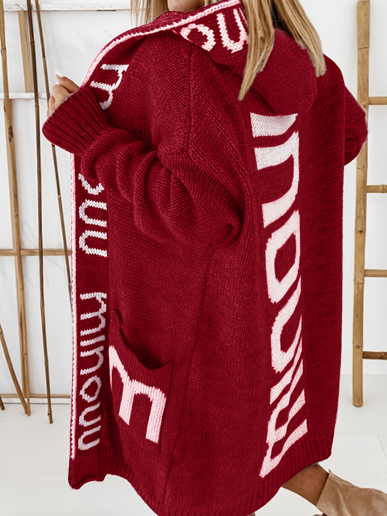 Cozy Blooming Open Cardigan Sweater for Ladies