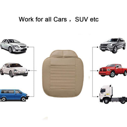 Car Seat Cushion-Leather Bamboo Charcoal (Absorbing odor)