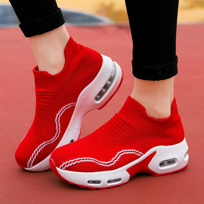 Women's Slip On Breathable Air Cushion Running Shoes