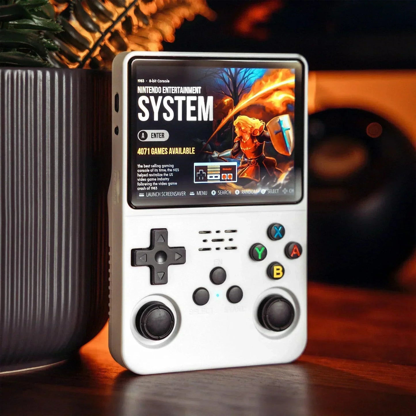 Compact Handheld Gaming Console with HD Screen and USB