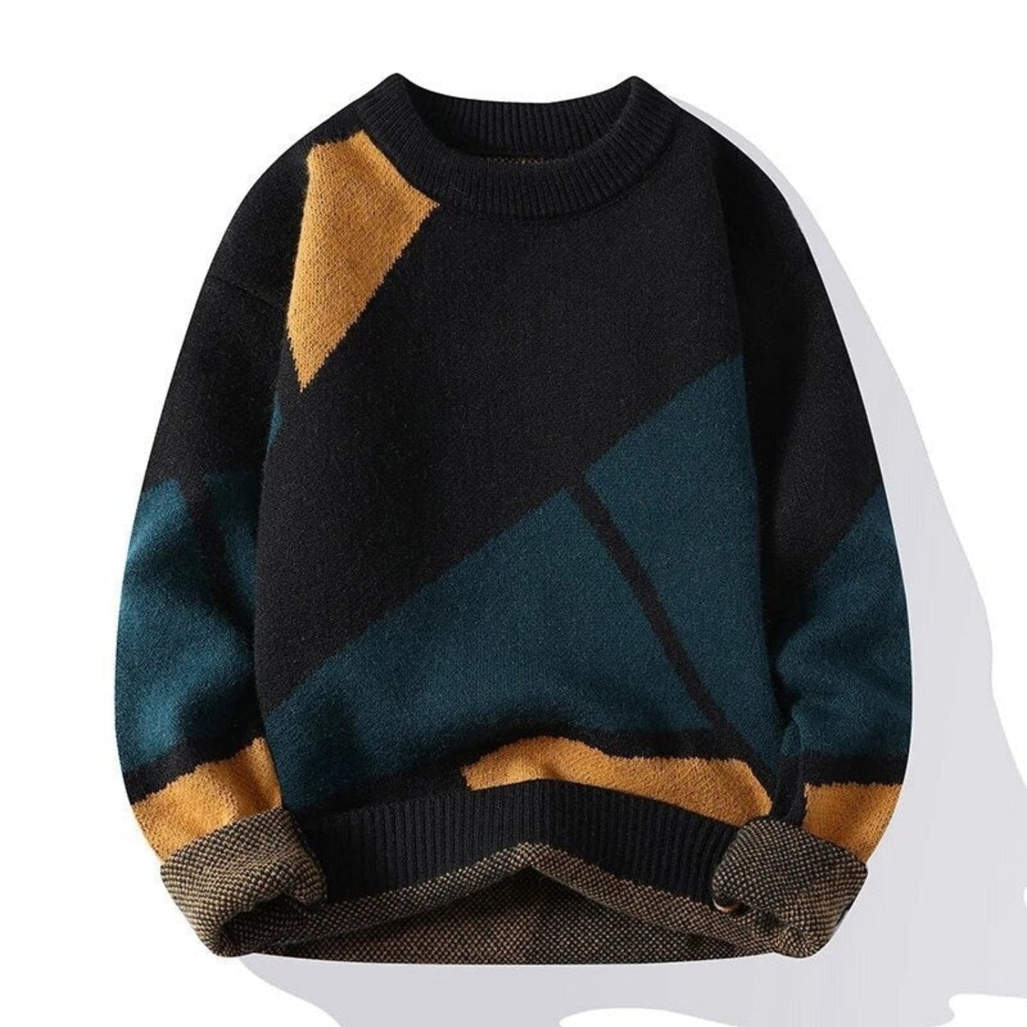 Relaxed Fit Mens Crew Sweater - OutfitLondon