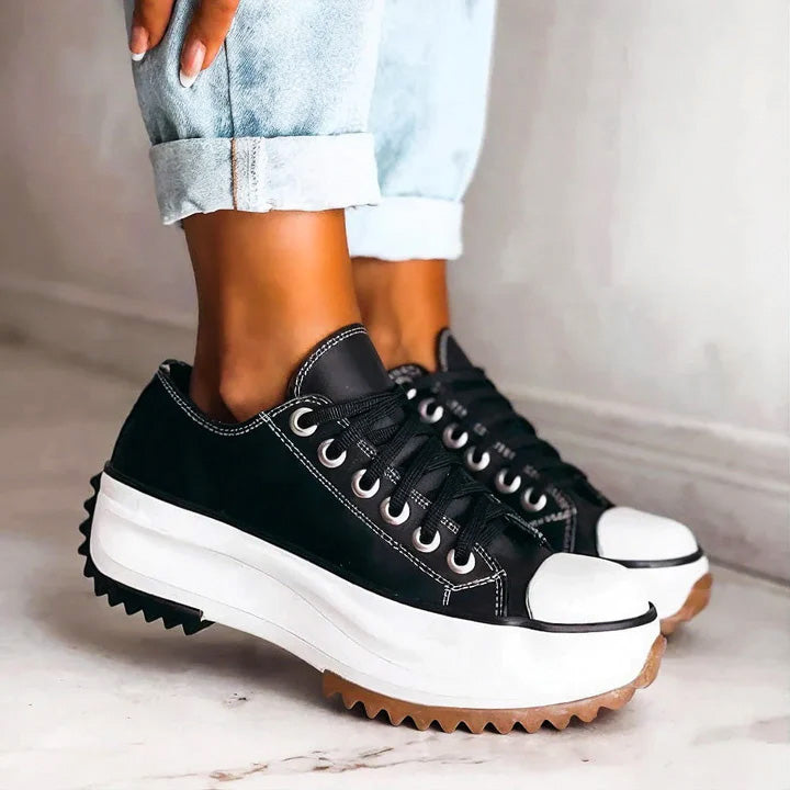 Comfortable Casual Lace Up Sneakers