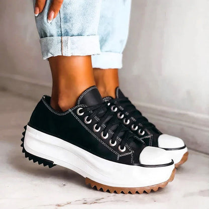 Comfortable Casual Lace Up Sneakers