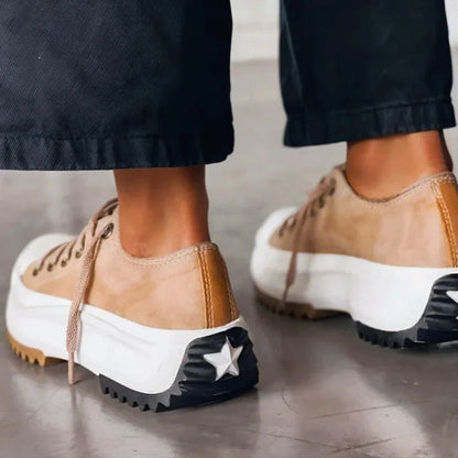 Comfortable Casual Lace Up Sneakers