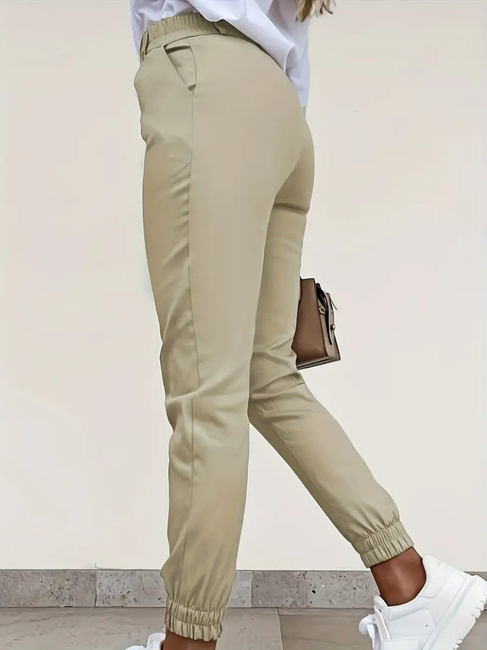 Women's Relaxed Fit Straight Leg Pants with Pockets