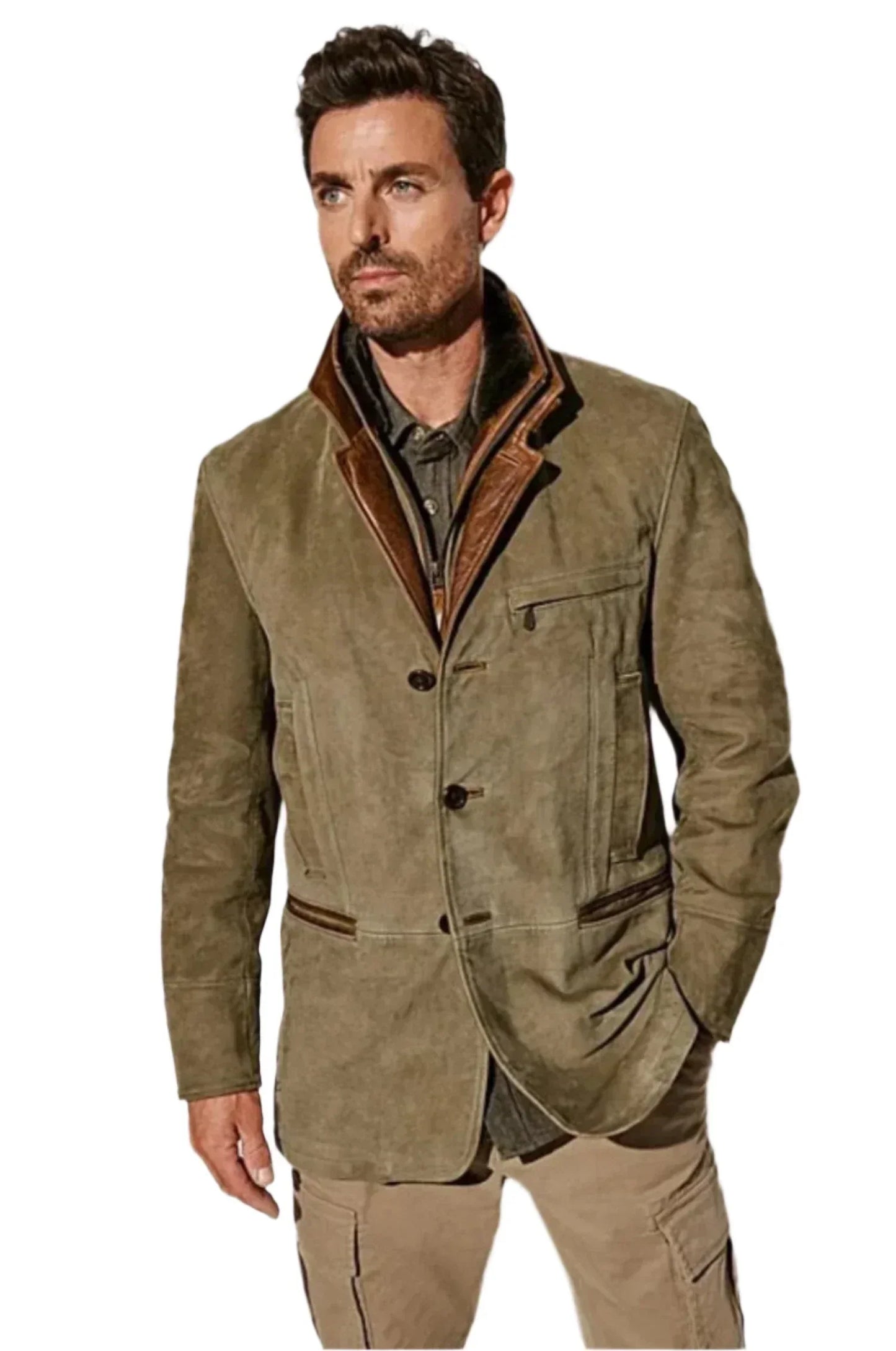 Classic Men's Wool Trench Coat - OutfitLondon