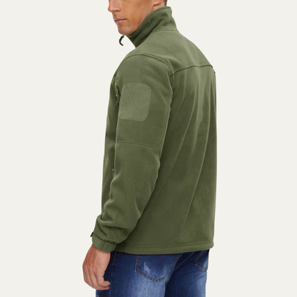 Insulated Men's Fleece Jacket with Zip Pockets