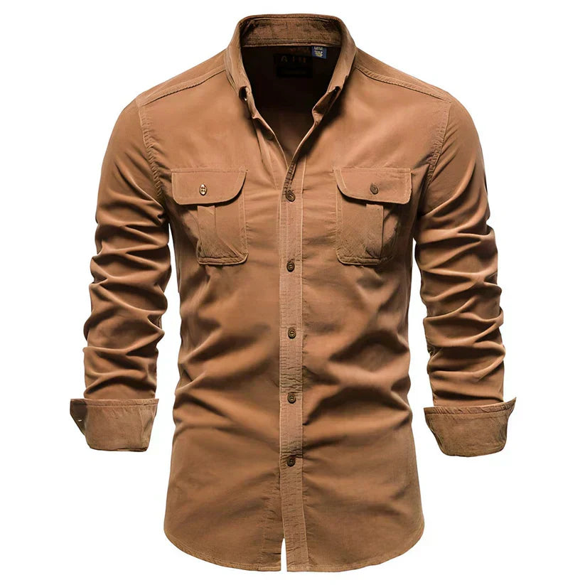 Rugged Textured Mens Shirt - OutfitLondon