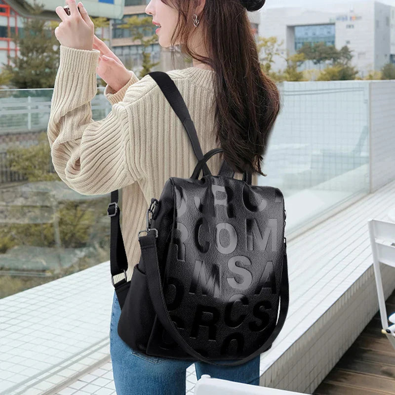 Secure Chic Women's Soft Leather Backpack