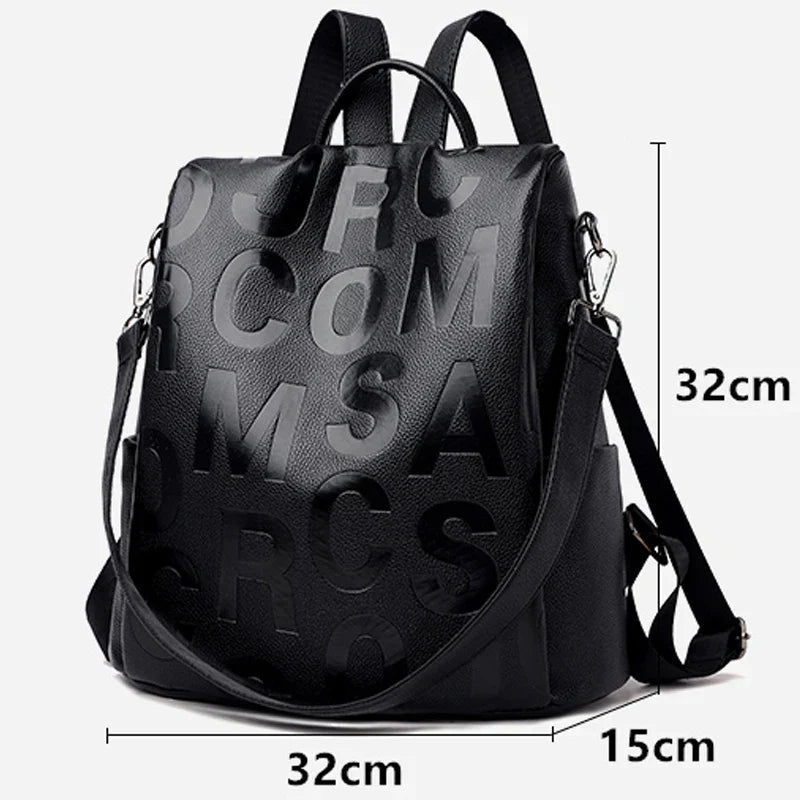 Secure Chic Women's Soft Leather Backpack