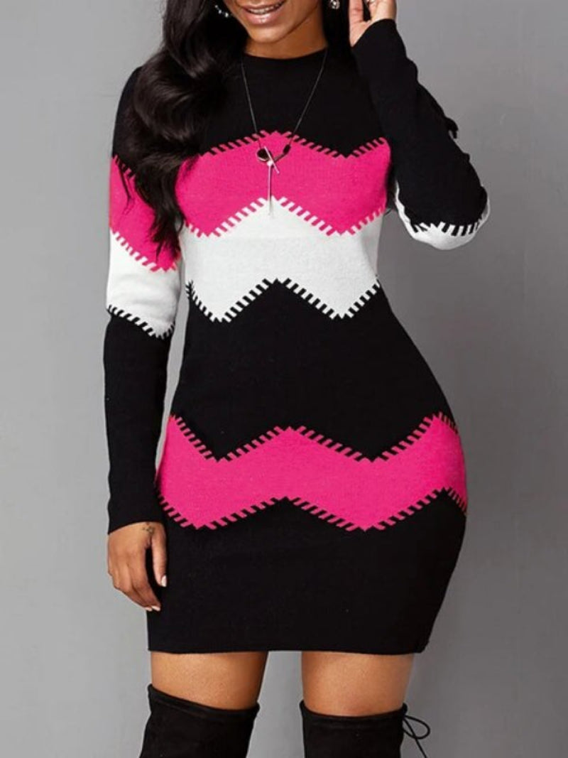 Fashionable Women's Short Sleeve Fit Bodycon Dress