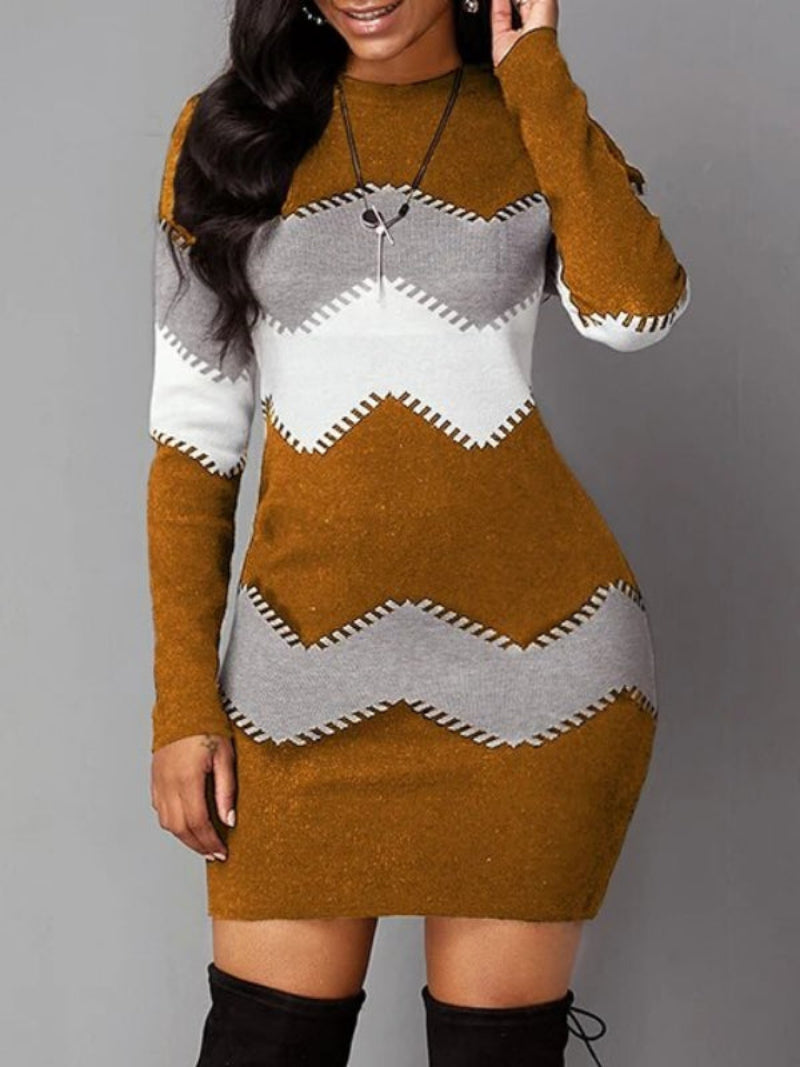 Fashionable Women's Short Sleeve Fit Bodycon Dress