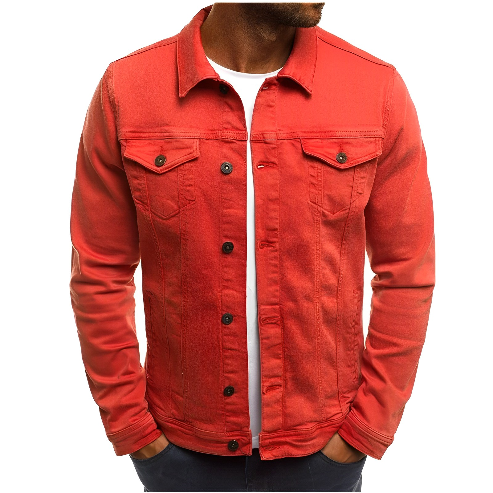 Cool Breathable Denim Jacket for Men - OutfitLondon