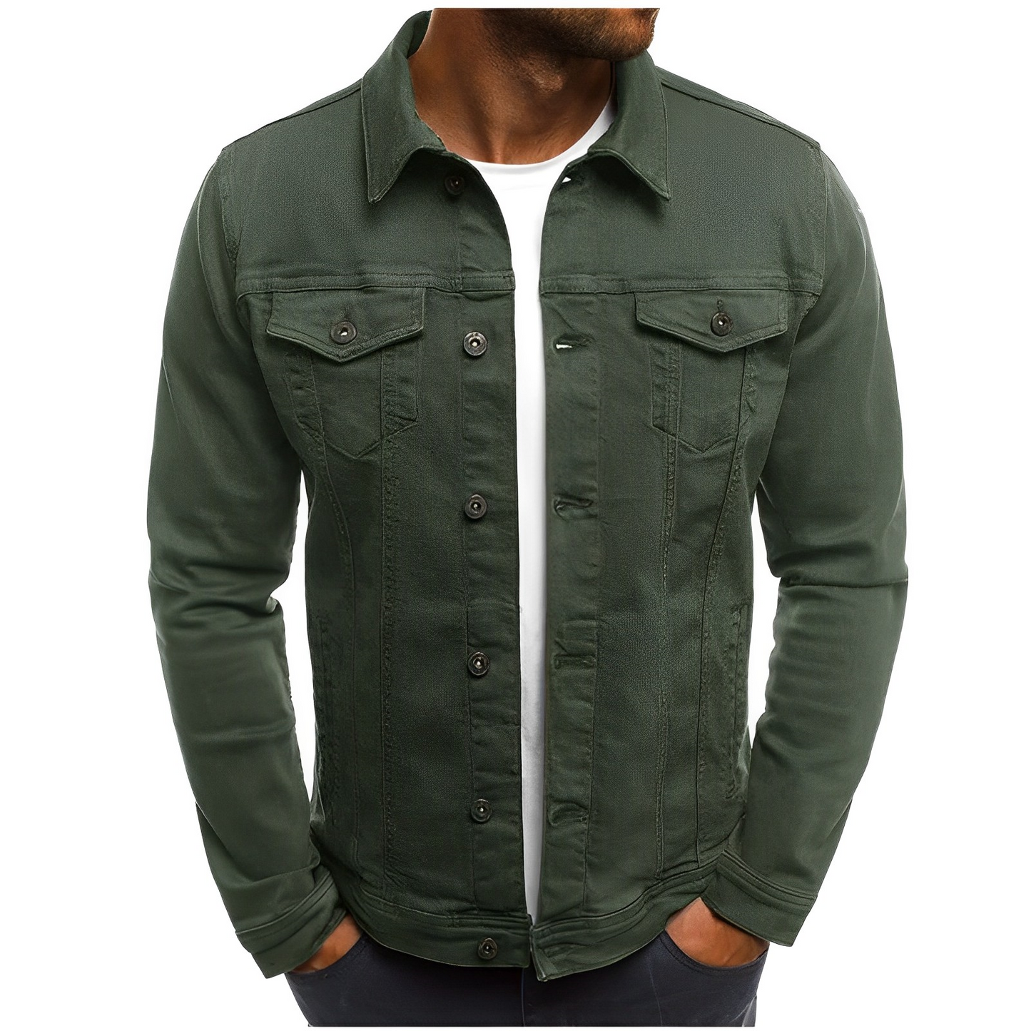 Cool Breathable Denim Jacket for Men