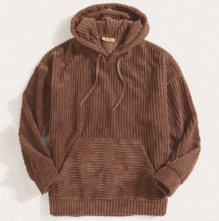 Premium Mens Cord Hoodie Jacket