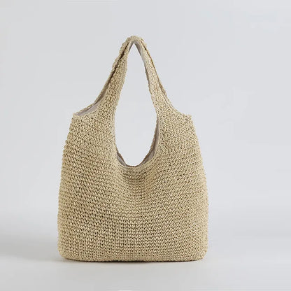 Natural Woven Tote Bag for Women