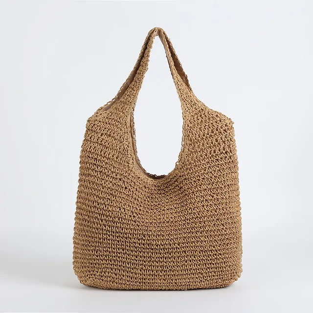 Natural Woven Tote Bag for Women