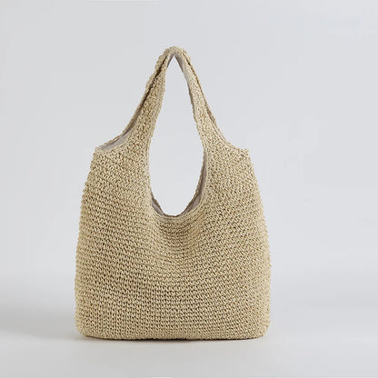 Natural Woven Tote Bag for Women
