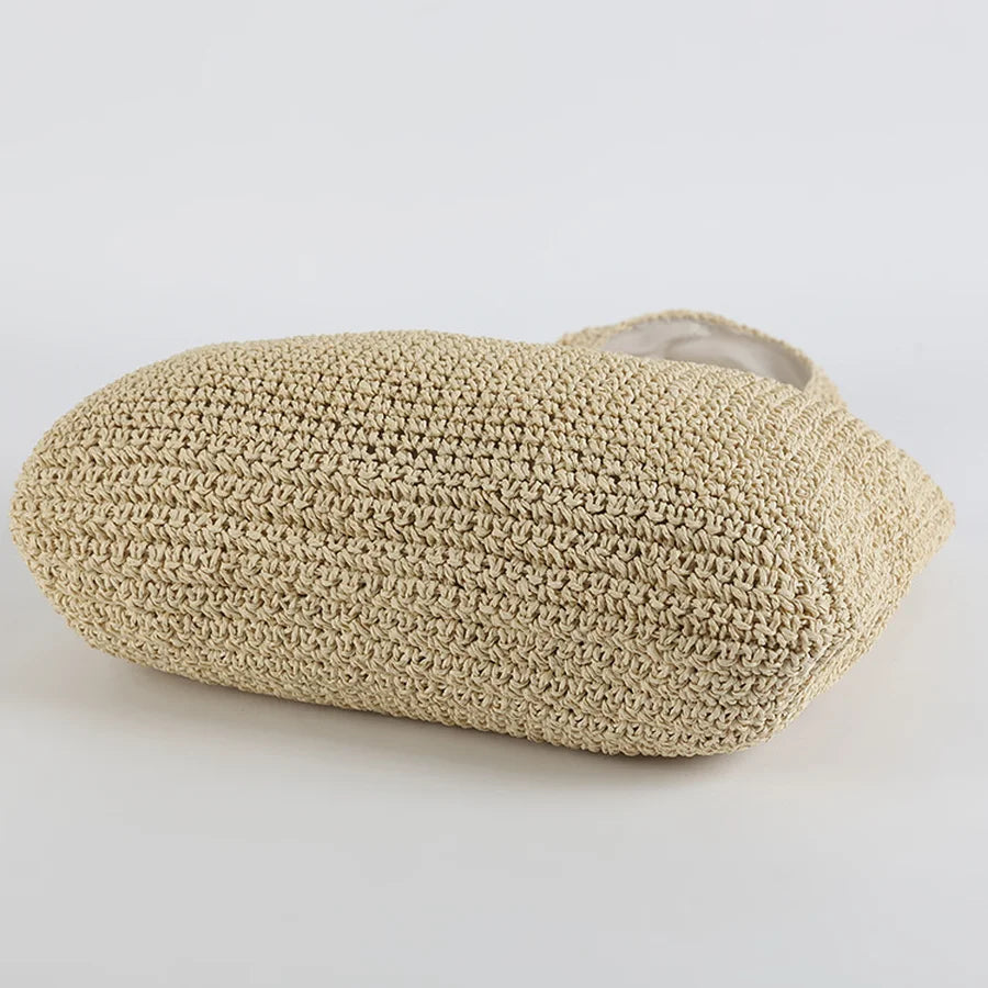 Natural Woven Tote Bag for Women