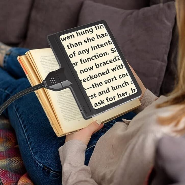 Bright LED Reading Lamp with 5X Magnifier