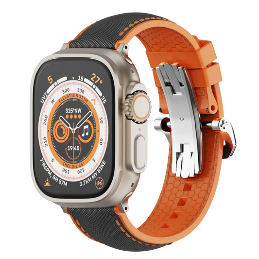 Comfortable Rubber Apple Watch Band With Strong Clasp - OutfitLondon