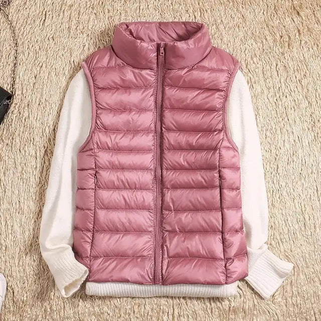 Women's Lightweight Downless Puffer Vest - OutfitLondon