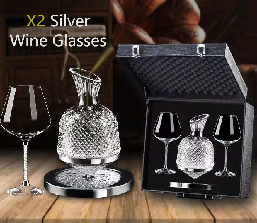 Luxury Swivel Wine and Spirits Decanter