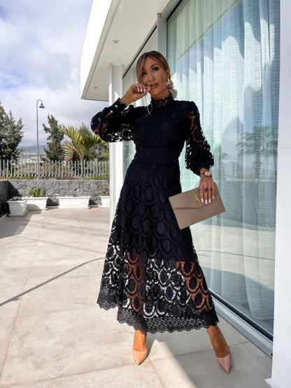 Elegant Lace Fit Bodycon Dress for Women