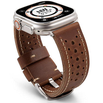 Premium Athletic Leather Strap For Apple Watch