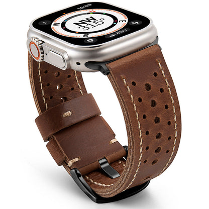 Premium Athletic Leather Strap For Apple Watch