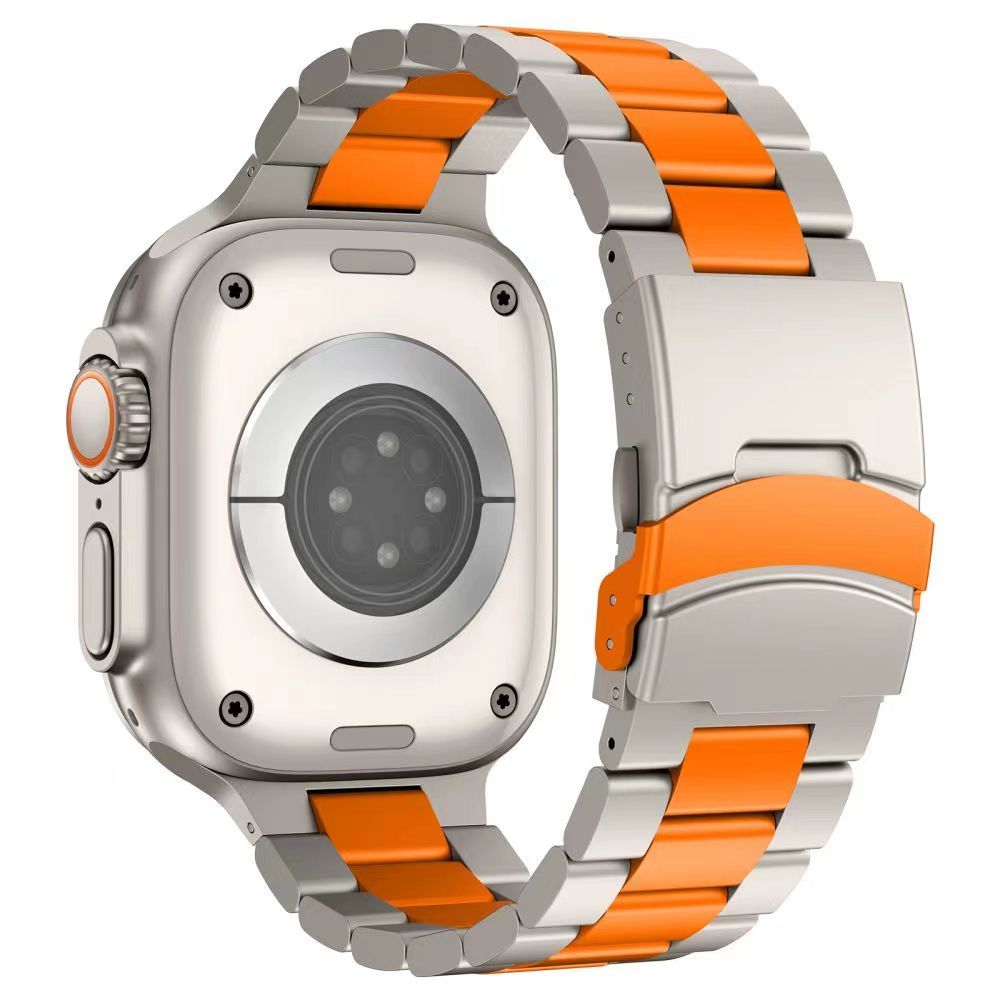 Strong Stainless Steel Band for Apple Watch with Easy Clasp
