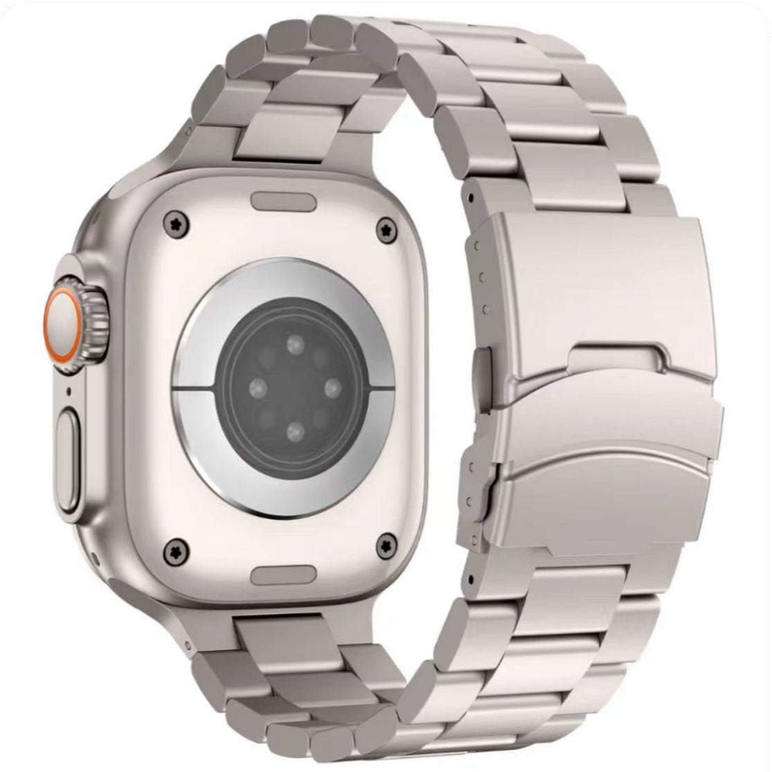 Strong Stainless Steel Band for Apple Watch with Easy Clasp