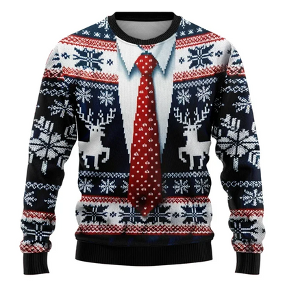 Custom Festive Holiday Crew Neck Sweater