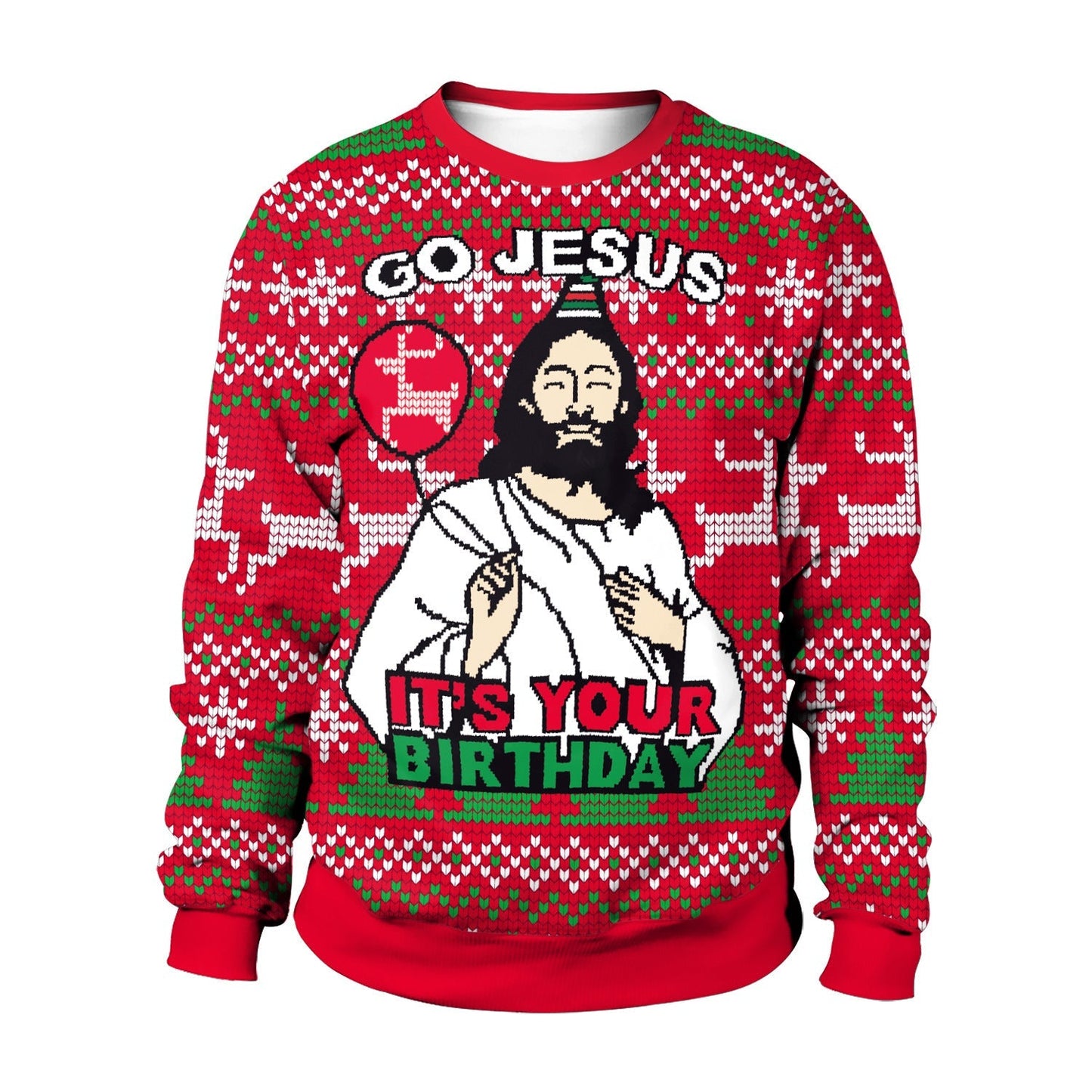 Custom Festive Holiday Crew Neck Sweater