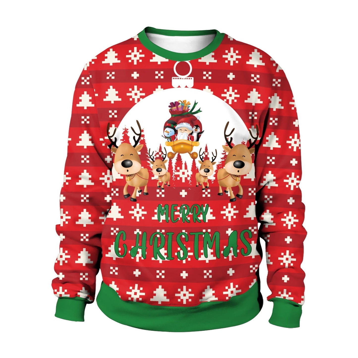 Custom Festive Holiday Crew Neck Sweater