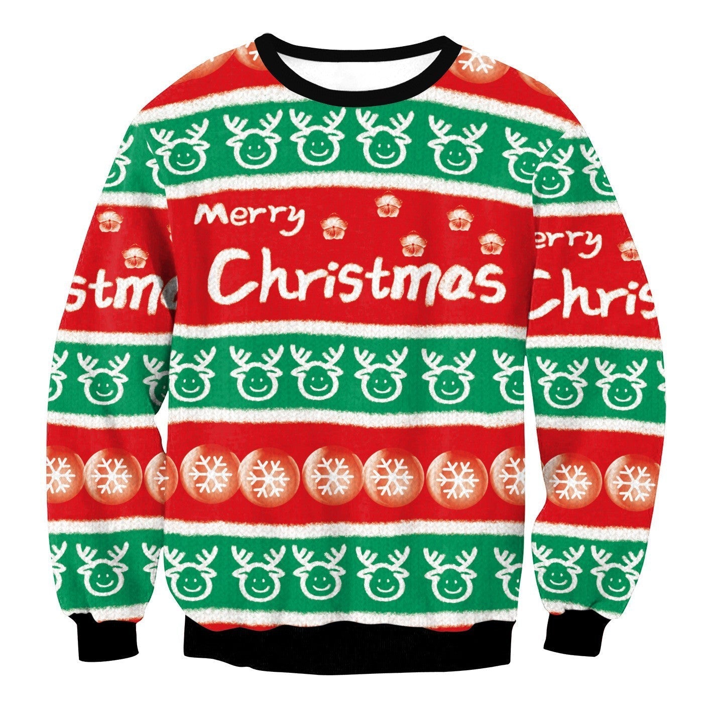 Custom Festive Holiday Crew Neck Sweater