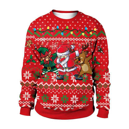 Custom Festive Holiday Crew Neck Sweater - OutfitLondon