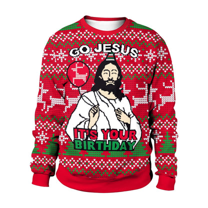 Custom Festive Holiday Crew Neck Sweater