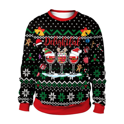 Custom Festive Holiday Crew Neck Sweater