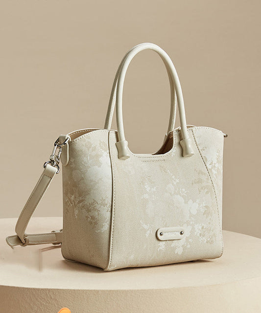 OutfitLondon Women's Apricot Tote Bag Large Zipper Closure - OutfitLondon