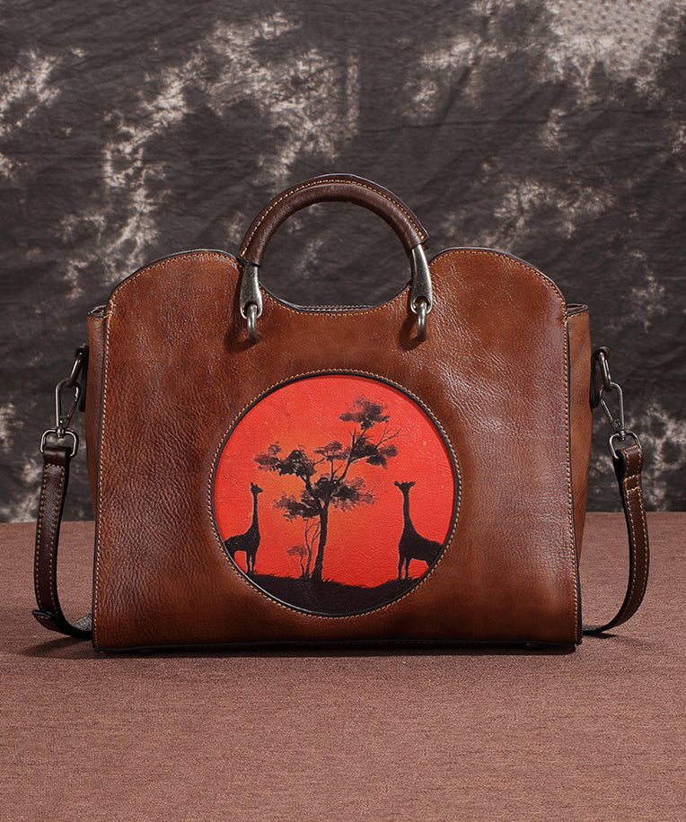 Women's Faux Leather Tote Bag With Zipper - OutfitLondon