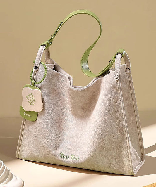 Large White Faux Leather Shoulder Bag Durable Everyday Use - OutfitLondon