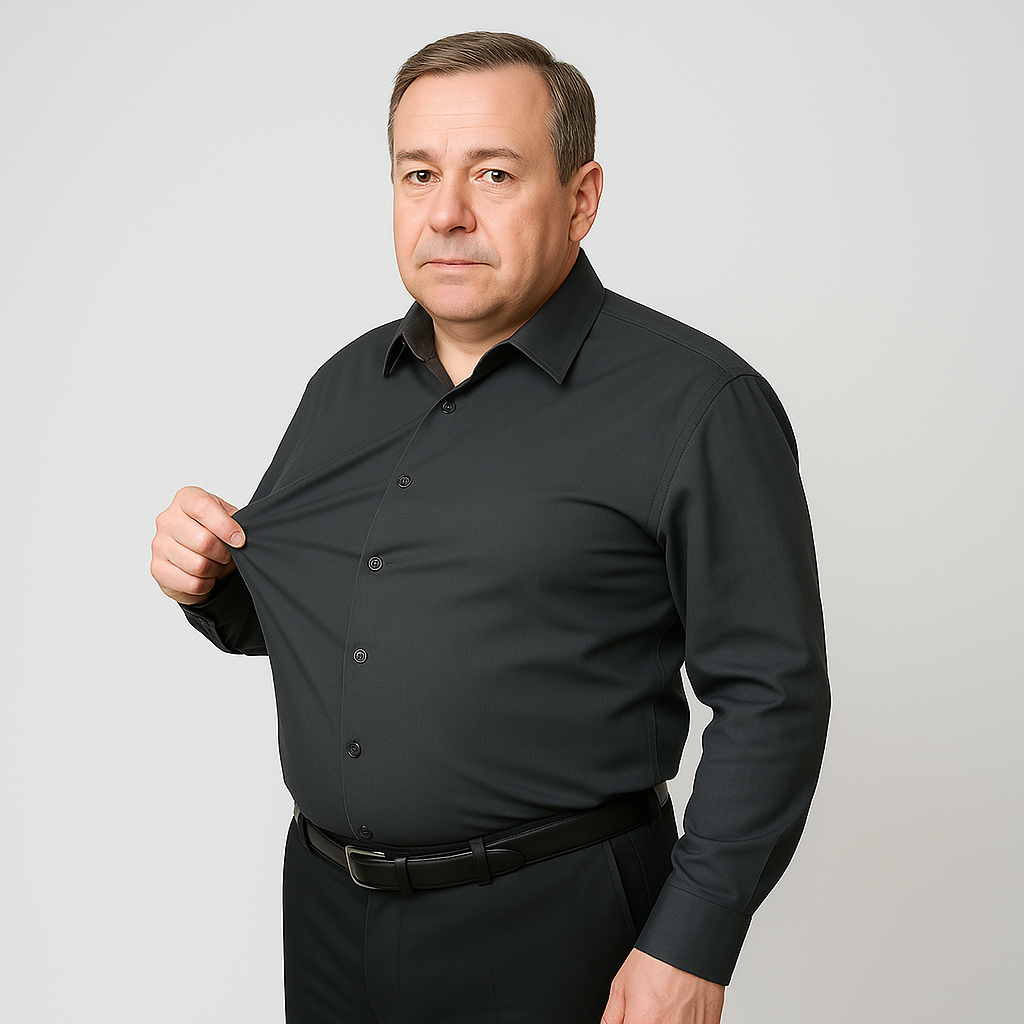 Men's Slim Fit Dress Shirt - Easy Iron, Stretchy & Comfortable
